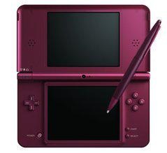 Nintendo DSi XL Console Burgandy w/Charger & Replacement Stylus [Loose Game/System/Item]
